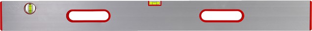 Reilat in aluminium met 2 libellen en 2 handvaten 100 cm