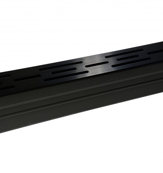 WS Luxury Drain Zwart Aluminium Rooster 100x6x10 cm