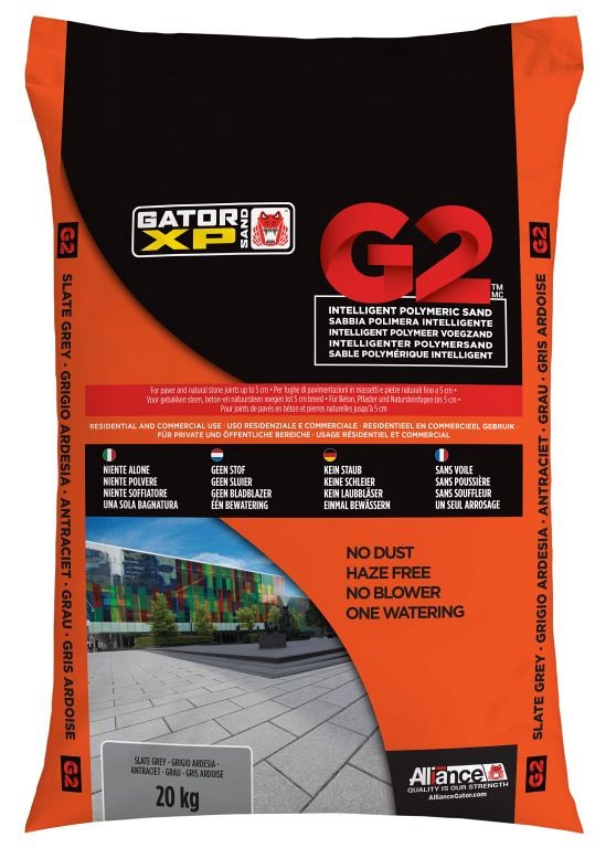 GatorSand G2 Antraciet zak 20kg, voegmiddel