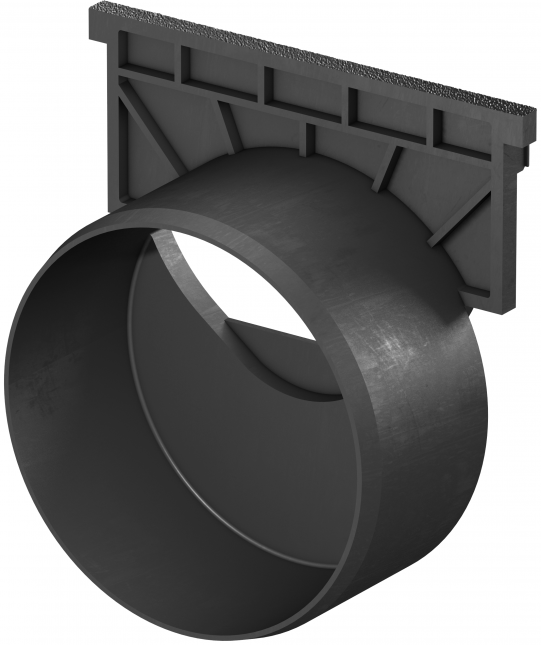 Universele eindplaat met zijuitloop (Hexaline/Euroline)