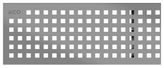Perforooster Quadrato RVS, L=1000mm