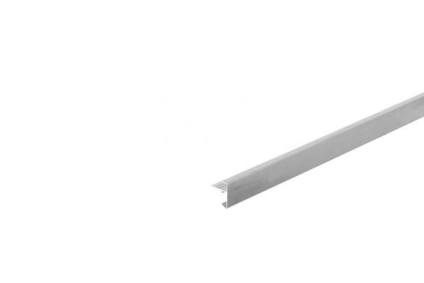 Aluminium daktrimset recht t.b.v. plat dak, maximale dakmaat 905x450 cm